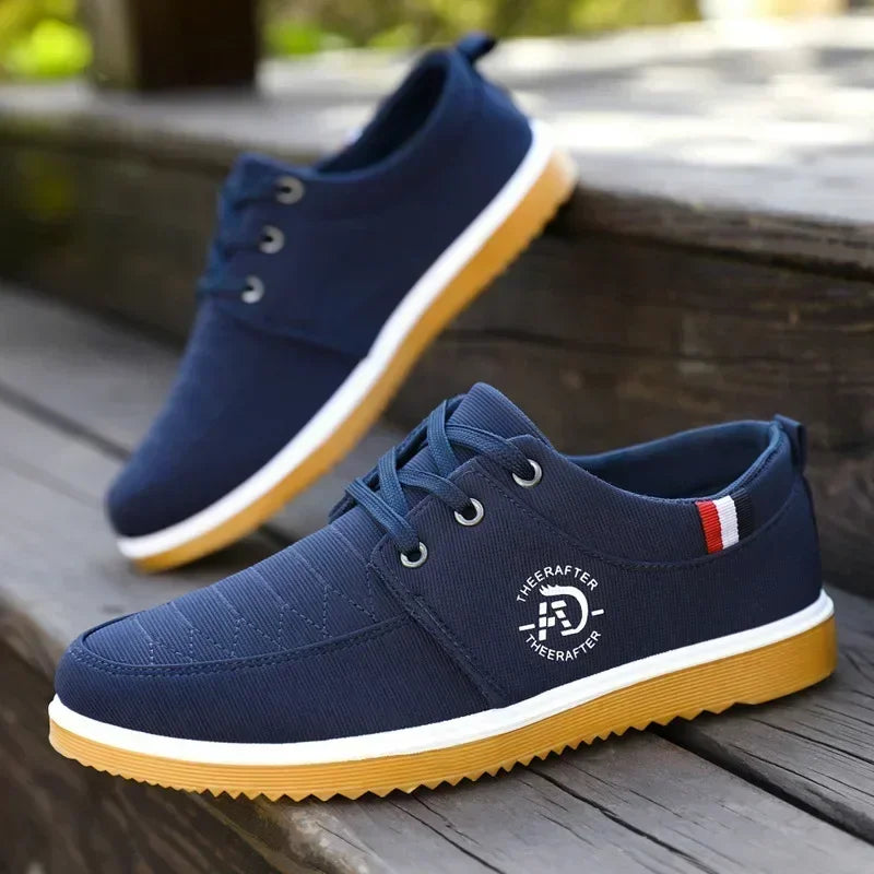 Man Canvas Shoes Fashion Platform Sneakers for Men Casual Walking Breathable Shoes Male Loafers Zapatillas Hombre 2025