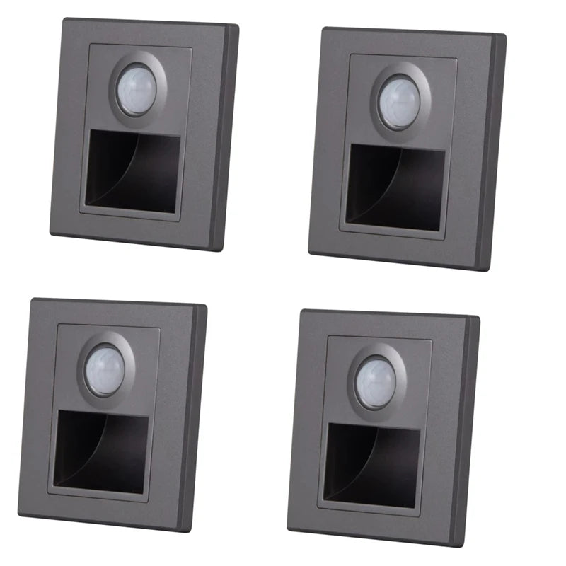 PIR Motion Detector Sensor Led Stair Light Infrared Human Induction Lamp Recessed Steps Ladder Staircase Bedroom Night Light