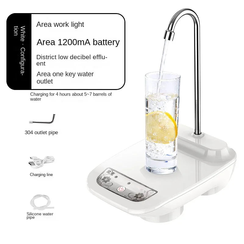 Water Bottle Pump Dispenser USB Charging Automatic Drinking Water Pump Portable Electric Water Dispenser Household Appliances