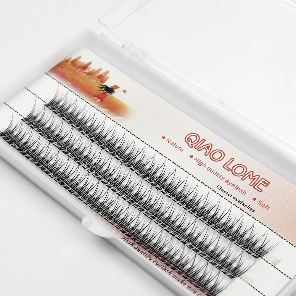 Individual Mink Eyelashes 1 Box/120 Bundles Natural Eyelash extension 3D Russia Individual Eyelash Cluster Makeup Tools Lashes