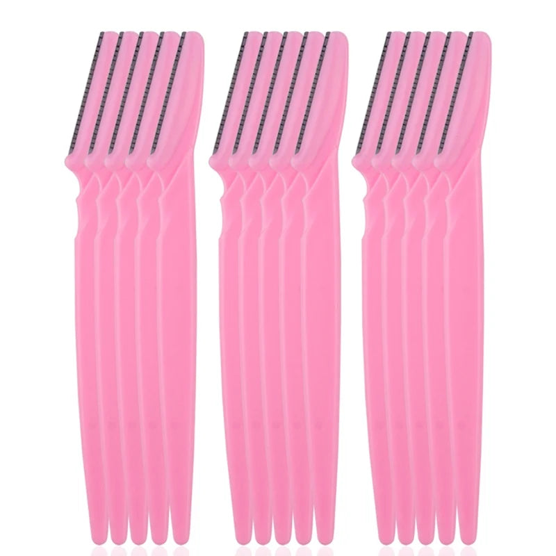 5/10/15Pcs Eyebrow Trimmer Makeup Tools Safe Eye Brow Razor Face Body Hair Removal Shaver Blades Woman Eyebrows Shaping Knife
