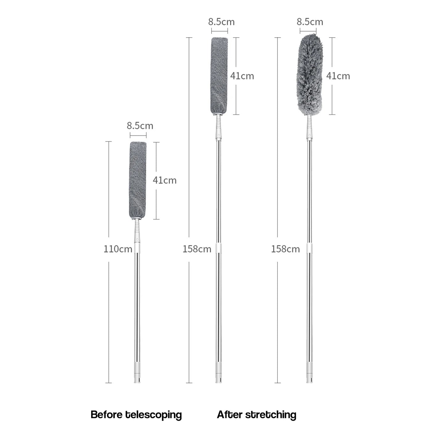 Mop Replacement Cloth Limpieza Hogar Bedside Dust Brush Household Bed Bottom Gap Clean Fur Hair Sweeping Dusty Microfibre Duster