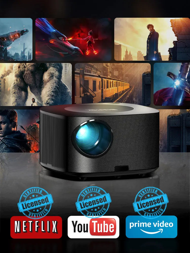 BYINTEK X30 Full HD 1080P Projector Licensed Netflix TV System Auto-focus Dolby Smart WIFI LCD LED Video Home Theater Projector