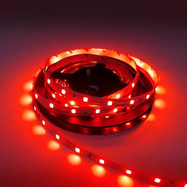 12V 5M Led Strip Light Smd 2835 60 Leds/M Blue Red Green Yellow Warm White Ice Flexible Ribbon Tape Lamp Diode Waterproof Luces