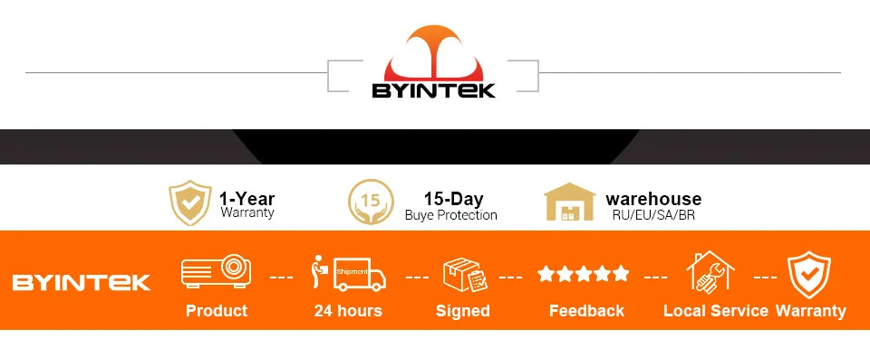 BYINTEK X30 Full HD 1080P Projector Licensed Netflix TV System Auto-focus Dolby Smart WIFI LCD LED Video Home Theater Projector