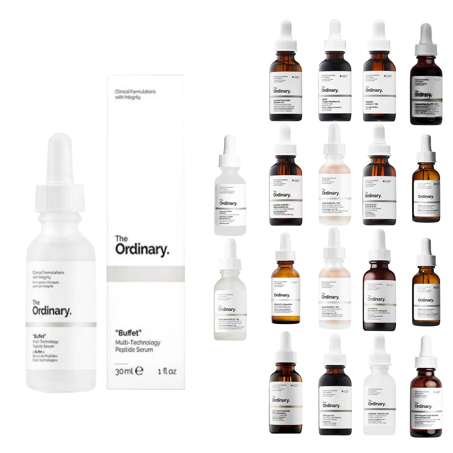 30ml Multi Effect Liquid Can Remove Particles Around The Eyes Fade Fine Lines Fruit Acid, Niacinamide, Arbutin, Peptide Serum