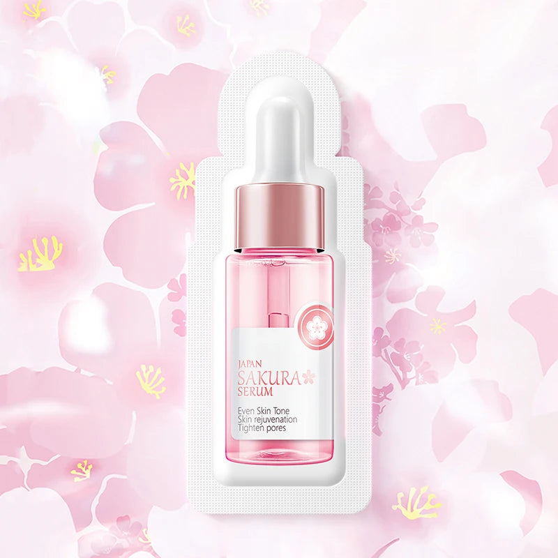 Sakura Whitening Face Serum Fade Fine Lines Anti Aging Tighten Pores Improve Melanin Pigment Dull Moisturizer Brighten Skin Care