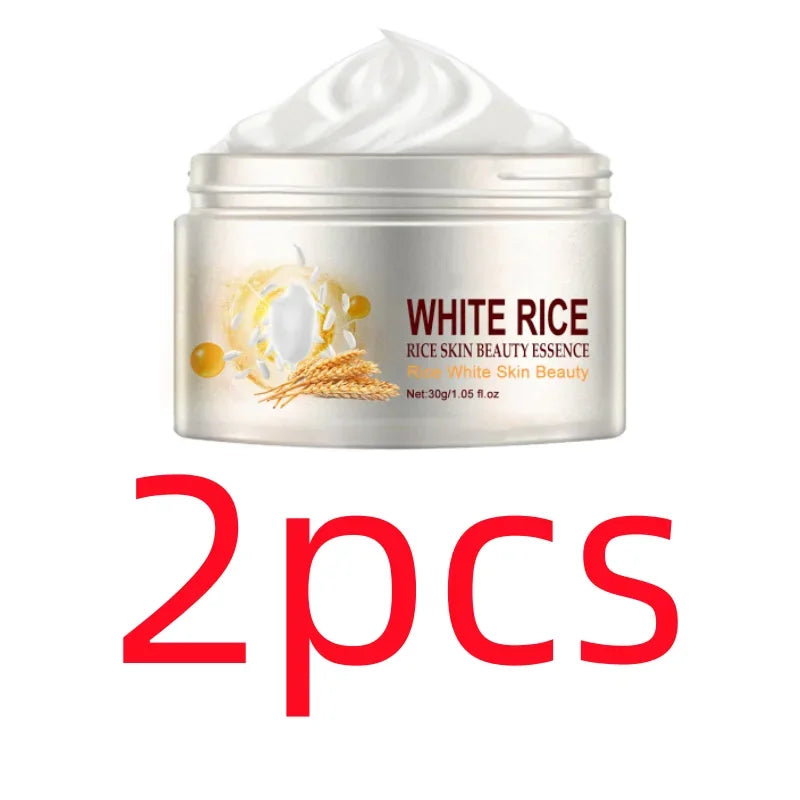 Korean White Rice Whitening Face Cream Anti Aging Remove Wrinkles Dark Spots Bleaching Melanin Improve Dull Moisturize Skin Care