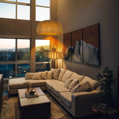 IRALAN Lampshades Made by bamboo Pendant Without Light Decor Chinese Lantern Natural Environmentally Friendly For living Room