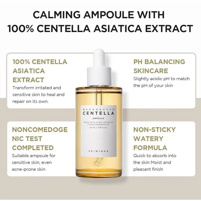 Centella Asiatica Skin Care Set Essence Moisturizing Calming Brightening Facial Serum Calming Moisturizing Brightening Face Care
