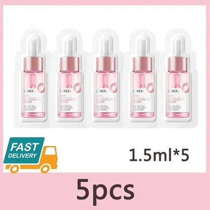 Sakura Whitening Face Serum Fade Fine Lines Anti Aging Tighten Pores Improve Melanin Pigment Dull Moisturizer Brighten Skin Care
