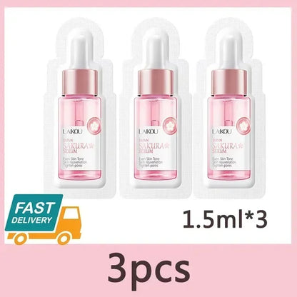 Sakura Whitening Face Serum Fade Fine Lines Anti Aging Tighten Pores Improve Melanin Pigment Dull Moisturizer Brighten Skin Care