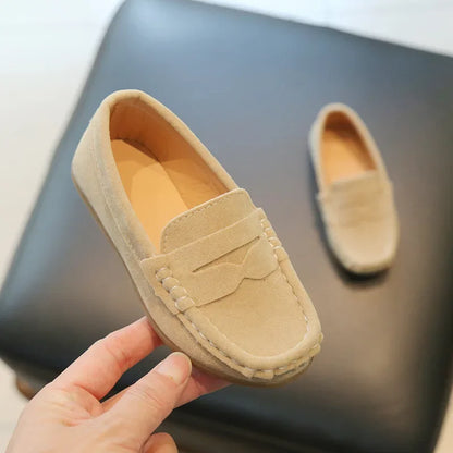 Zapatos Niña Suede Kid Shoe Autumn New Soft Sole Boy Loafer Shoe Girl Leather Shoe British Casual Shoes Flat Shoes Sneakers Girl
